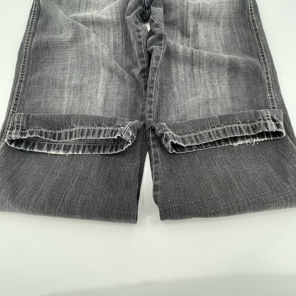 Southpole Baggy Wide Leg Jeans Mens 34x30 Faded Black Y2K Hip Hop Red Tab Vtg. - Picture 11 of 12